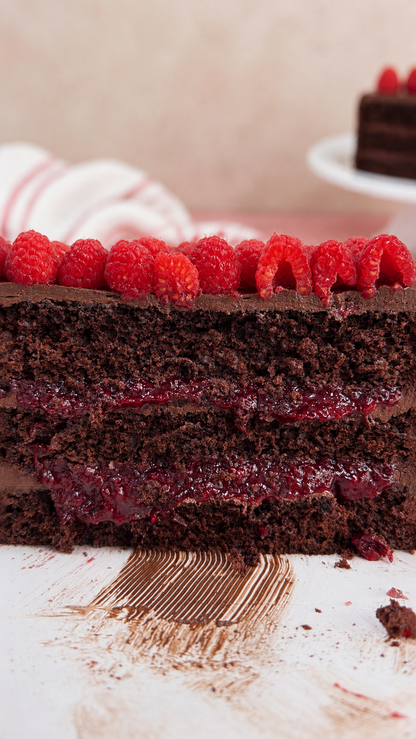 Chocolate raspberry cake
