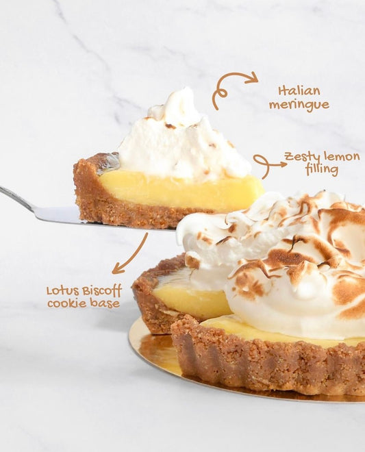 Lotus biscoff Lemon Meringue Tart